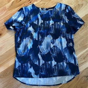 H&M blue rayon shirt